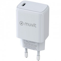 Cargador de Pared Muvit For Change MCACC0014/ 1xUSB Tipo-C/ 30W