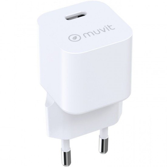 Cargador de pared muvit for change mcacc0047/ 1xusb tipo-c/ 30w