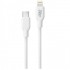 Cable USB 2.0 Tipo-C Lightning Myway MWUSC0023/ USB Tipo-C Macho - Lightning Macho/ Hasta 20W/ 480Mbps/ 1m/ Blanco