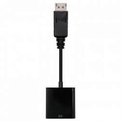 Conversor Nanocable 10.16.0602/ DisplayPort Macho - VGA Hembra/ 15cm/ Negro