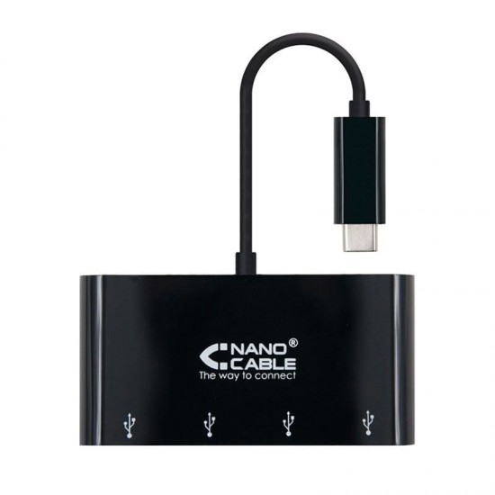 Hub usb tipo-c nanocable 10.16.4401-bk / 4xusb Hub usb tipo-c nanocable 10.16.4401-bk / 4xusb