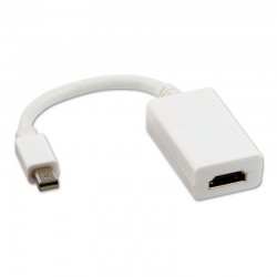 Conversor Nanocable 10.16.0102-W/ Mini DisplayPort Macho - HDMI Hembra/ 15cm/ Blanco