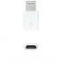 Adaptador Micro USB 2.0 Lightning Nanocable 10.10.4100/ Micro USB Hembra - Lightning Macho/ Blanco