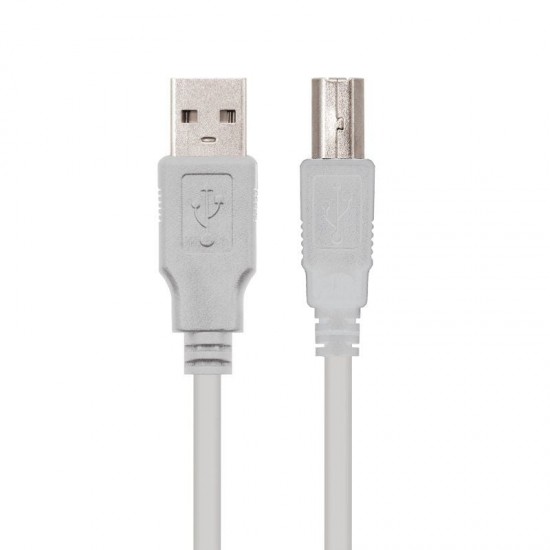 Cable usb 2.0 impresora nanocable 10.01.0102/ usb tipo-b macho - usb macho / 480mbps/ 1m/ beige Cable usb 2.0 impresora nanocable 10.01.0102/ usb tipo-b macho - usb macho / 480mbps/ 1m/ beige
