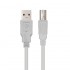Cable USB 2.0 Impresora Nanocable 10.01.0102/ USB Tipo-B Macho - USB Macho / 480Mbps/ 1m/ Beige
