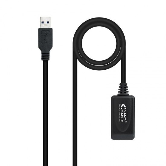 Cable alargador usb 3.0 con amplificador nanocable 10.01.0311/ usb macho - usb hembra/ 5m/ negro Cable alargador usb 3.0 con amplificador nanocable 10.01.0311/ usb macho - usb hembra/ 5m/ negro