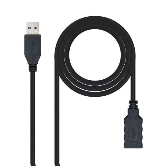 Cable alargador usb 3.0 nanocable 10.01.0902-bk/ usb macho - usb hembra/ 2m/ negro Cable alargador usb 3.0 nanocable 10.01.0902-bk/ usb macho - usb hembra/ 2m/ negro