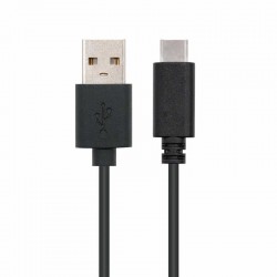 Cable USB 2.0 Nanocable 10.01.2102/ USB Tipo-C Macho - USB Macho/ 480Mbps/ 2m/ Negro