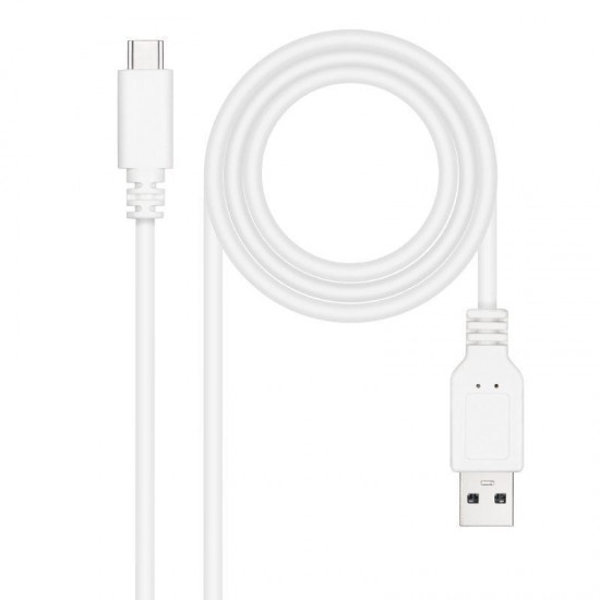 Cable usb 2.0 nanocable 10.01.2102-w/ usb tipo-c macho - usb macho/ 480mbps/ 2m/ blanco Cable usb 2.0 nanocable 10.01.2102-w/ usb tipo-c macho - usb macho/ 480mbps/ 2m/ blanco