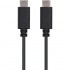 Cable USB 2.0 Tipo-C Nanocable 10.01.2301/ USB Tipo-C Macho - USB Tipo-C Macho/ 480Mbps/ 1m/ Negro