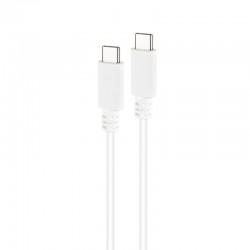 Cable USB 2.0 Tipo-C Nanocable 10.01.2301-L150-W/ USB Tipo-C Macho - USB Tipo-C Macho/ 480Mbps/ 1.5m/ Blanco
