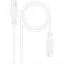 Cable USB 2.0 Tipo-C Nanocable 10.01.2301-W/ USB Tipo-C Macho - USB Tipo-C Macho/ 480Mbps/ 1m/ Blanco