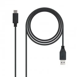 Cable USB 3.1 Nanocable 10.01.4001/ USB Tipo-C Macho - USB Macho/ 1m/ Negro Cable USB 3.1 Nanocable 10.01.4001/ USB Tipo-C Macho - USB Macho/ 1m/ Negro