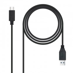 Cable USB 3.1 Tipo-C Nanocable 10.01.4002/ USB Tipo-C Macho - USB Macho/ 10Gbps/ 2m/ Negro