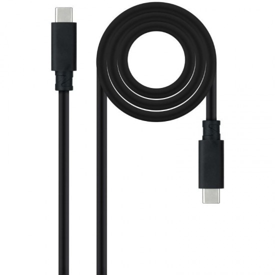 Cable usb 3.2 tipo-c nanocable 10.01.4103/ usb tipo-c macho - usb tipo-c macho/ hasta 100w/ 20gbps/ 3m/ negro Cable usb 3.2 tipo-c nanocable 10.01.4103/ usb tipo-c macho - usb tipo-c macho/ hasta 100w/ 20gbps/ 3m/ negro