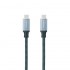 Cable USB 3.2 Tipo-C Nanocable 10.01.4103-COMB/ USB Tipo-C Macho - USB Tipo-C Macho/ Hasta 100W/ 20Gbps/ 3m/ Gris y Negro