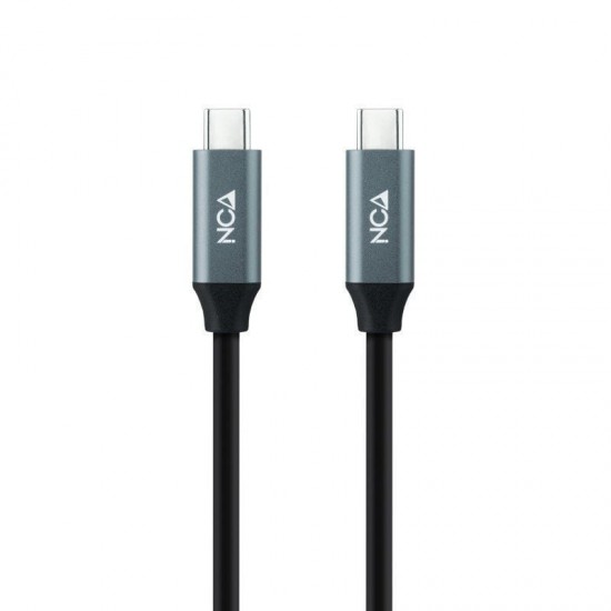 Cable usb 3.2 nanocable 10.01.4300/ usb tipo-c macho - usb tipo-c macho/ hasta 100w/ 20gbps/ 50cm/ gris y negro Cable usb 3.2 nanocable 10.01.4300/ usb tipo-c macho - usb tipo-c macho/ hasta 100w/ 20gbps/ 50cm/ gris y negro