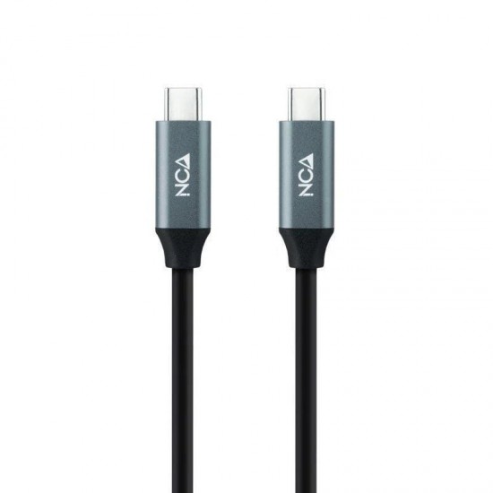 Cable usb 3.2 tipo-c nanocable 10.01.4303/ usb tipo-c macho - usb tipo-c macho/ 3m/ gris y negro Cable usb 3.2 tipo-c nanocable 10.01.4303/ usb tipo-c macho - usb tipo-c macho/ 3m/ gris y negro