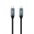 Cable USB 3.2 Tipo-C Nanocable 10.01.4303/ USB Tipo-C Macho - USB Tipo-C Macho/ 3m/ Gris y Negro