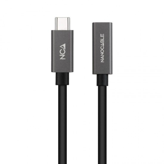 Cable alargador usb 3.2 nanocable 10.01.4401-l150/ usb tipo-c macho - usb tipo-c hembra/ 1.5m/ negro Cable alargador usb 3.2 nanocable 10.01.4401-l150/ usb tipo-c macho - usb tipo-c hembra/ 1.5m/ negro