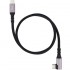 Cable USB 3.2 Tipo-C Acodado Nanocable 10.01.4703/ USB Tipo-C Macho - USB Tipo-C Macho/ Hasta 100W/ 10Gbps/ 3m/ Negro
