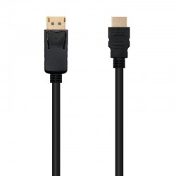 Cable Conversor Nanocable 10.15.4301-L150/ Displayport Macho - HDMI Macho/ 1.5m/ Negro Cable Conversor Nanocable 10.15.4301-L150/ Displayport Macho - HDMI Macho/ 1.5m/ Negro