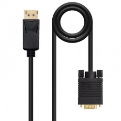 Cable Conversor Nanocable 10.15.4402/ DisplayPort Macho - VGA Macho/ 2m/ Negro Cable Conversor Nanocable 10.15.4402/ DisplayPort Macho - VGA Macho/ 2m/ Negro