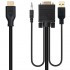 Cable Conversor Nanocable 10.15.4612/ HDMI Macho - VGA Macho/ Jack 3.5 Macho/ USB Macho/ 1.8m/ Negro
