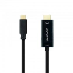 Cable Conversor Nanocable 10.15.5133/ USB Tipo-C Macho - HDMI Macho/ 3m/ Negro Cable Conversor Nanocable 10.15.5133/ USB Tipo-C Macho - HDMI Macho/ 3m/ Negro