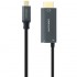 Cable Conversor Nanocable 10.15.5182/ USB Tipo-C Macho - HDMI 8K Macho/ USB Tipo-C Hembra/ Hasta 100W/ 1.8m/ Negro