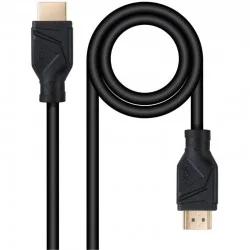 Cable HDMI 2.1 8K Nanocable 10.15.8301/ HDMI Macho - HDMI Macho/ 1m/ Negro