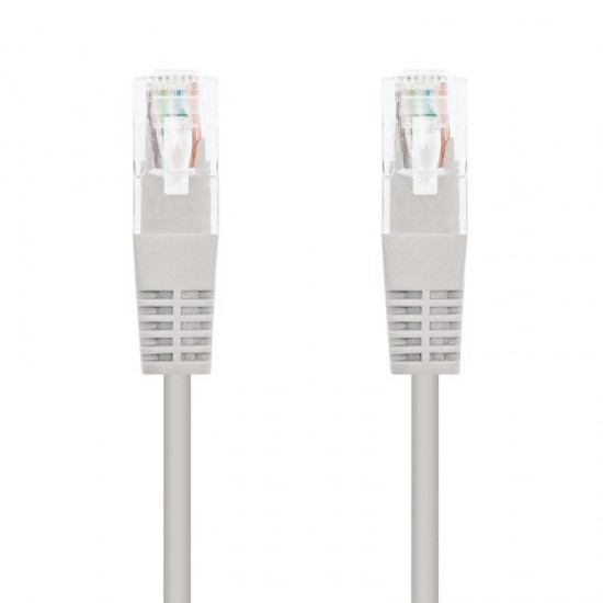 Cable de red rj45 utp nanocable 10.20.0101 cat.5e/ 1m/ gris