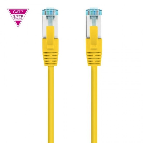 Cable de red rj45 sftp nanocable 10.20.1700-l25-y cat.7/ lszh/ 25cm/ amarillo