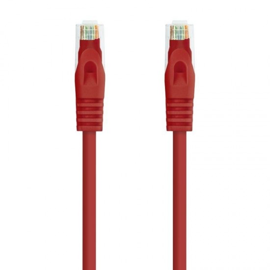 Cable de red rj45 utp nanocable 10.20.1800-l25-r cat.6a/ lszh/ 25cm/ rojo
