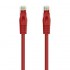 Cable de Red RJ45 UTP Nanocable 10.20.1800-L25-R Cat.6A/ LSZH/ 25cm/ Rojo