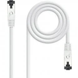 Cable de Red RJ45 SSTP Nanocable 10.20.2000-L25-W Cat.8.1/ 25cm/ Blanco