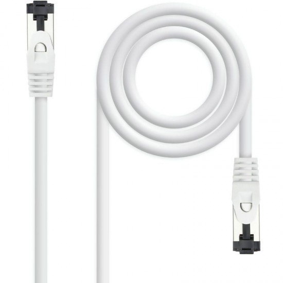 Cable de red rj45 sstp nanocable 10.20.2000-w cat.8.1/ 50cm/ blanco