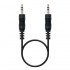 Cable Estéreo Nanocable 10.24.0100/ Jack 3.5 Macho - Jack 3.5 Macho/ 30cm/ Negro