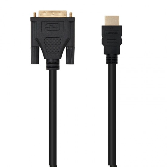 Cable hdmi nanocable 10.15.0502/ dvi macho - hdmi macho/ 1.8m/ negro Cable hdmi nanocable 10.15.0502/ dvi macho - hdmi macho/ 1.8m/ negro