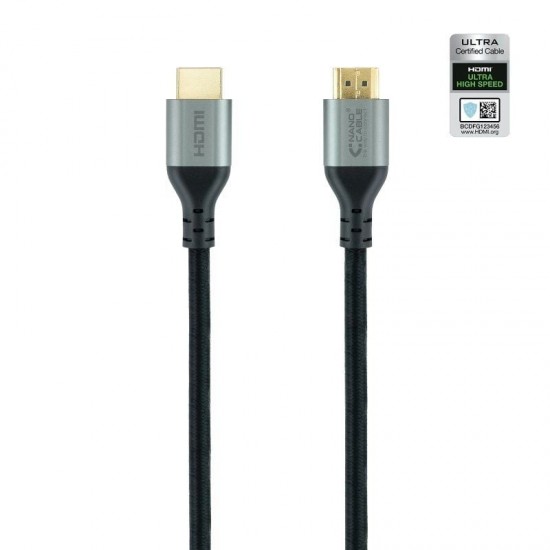 Cable hdmi 2.1 8k nanocable 10.15.8102/ hdmi macho - hdmi macho/ 2m/ certificado/ negro Cable hdmi 2.1 8k nanocable 10.15.8102/ hdmi macho - hdmi macho/ 2m/ certificado/ negro
