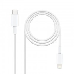 Cable USB 2.0 Tipo-C Lightning Nanocable 10.10.0600/ USB Tipo-C Macho - Lightning Macho/ 50cm/ Blanco Cable USB 2.0 Tipo-C Lightning Nanocable 10.10.0600/ USB Tipo-C Macho - Lightning Macho/ 50cm/ Blanco
