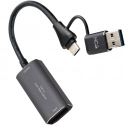 Capturadora de Video Externa Nanocable 10.15.0001/ USB Tipo-C - USB 3.0