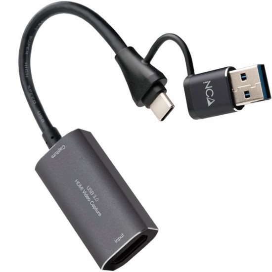 Capturadora de video externa nanocable 10.15.0001/ usb tipo-c - usb 3.0