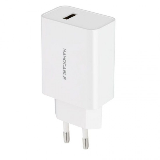 Cargador de pared nanocable 10.10.2003/ 1xusb/ 10w/ blanco Cargador de pared nanocable 10.10.2003/ 1xusb/ 10w/ blanco