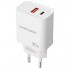 Cargador de Pared Nanocable 10.10.2011/ 1xUSB/ 1xUSB Tipo-C/ 30W/ Blanco