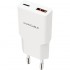 Cargador de Pared Nanocable 10.10.2022/ 1xUSB Tipo-C/ 1xUSB/ 20W/ Blanco