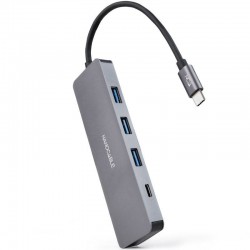 Hub USB Tipo-C Nanocable 10.16.4409/ 3xUSB/ 1xUSB Tipo-C/ Gris Hub USB Tipo-C Nanocable 10.16.4409/ 3xUSB/ 1xUSB Tipo-C/ Gris
