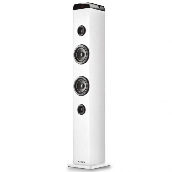 Torre de sonido con bluetooth ngs sky charm pro/ 80w/ 2.0/ blanca Torre de sonido con bluetooth ngs sky charm pro/ 80w/ 2.0/ blanca