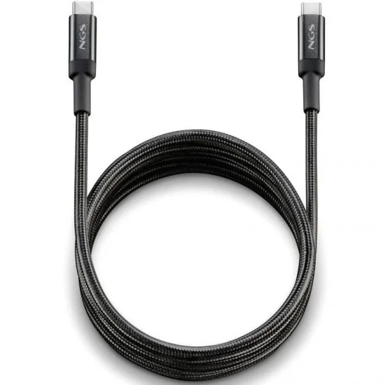 Cable usb 2.0 tipo-c ngs knot/ usb tipo-c macho - usb tipo-c macho/ hasta 100w/ 480mbps/ 3m/ negro Cable usb 2.0 tipo-c ngs knot/ usb tipo-c macho - usb tipo-c macho/ hasta 100w/ 480mbps/ 3m/ negro