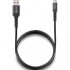 Cable USB 2.0 NGS KNOT-AC/ USB Macho - USB Tipo-C Macho/ 480Mbps/ 1m/ Negro